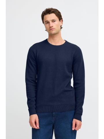 BLEND Strickpullover BHREDHILL CREW NECK KNIT NOOS 20717257 modischer Langarmpullover in Blau