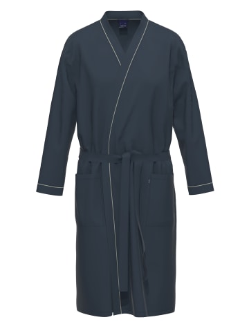 Ammann Morgenmantel Sweat Cotton in Nightblue