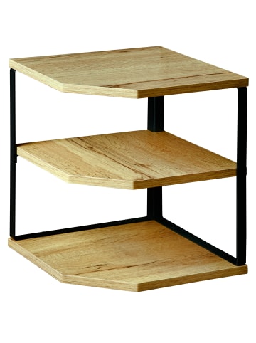 Kesper Eckregal für die Küche mit drei Ablagen in Braun, (B) 26 x (H) 28 x (L) 26 cm