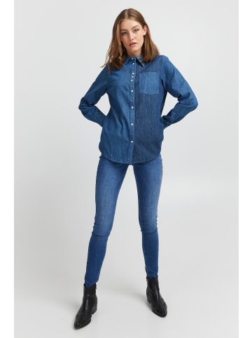 Pulz PZTori regular fit in Medium Blue Denim