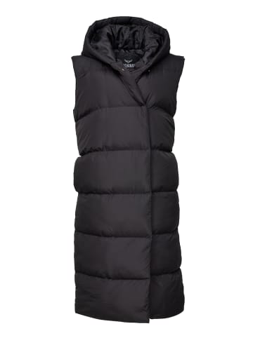 Threadbare Longweste THB Viktoria Maxi Gillet with Hood in Schwarz