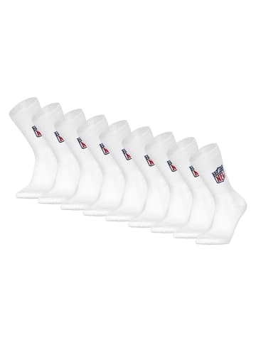NFL Socken 9er Pack in Weiß