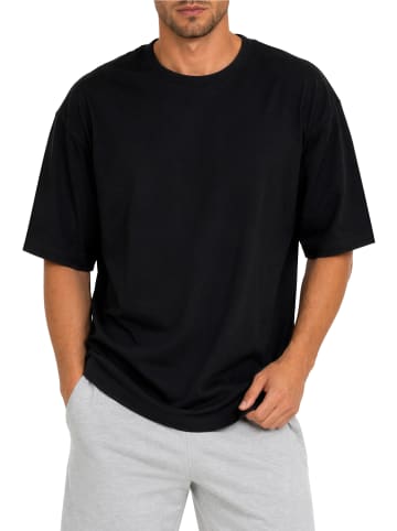 Reichstadt Herren Regular Fit T-Shirt Shoulder Drop in Black