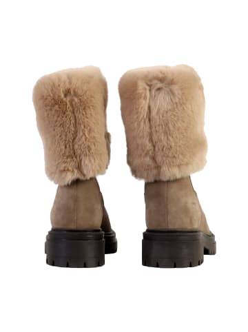 Geox Stiefel aus Leder, Iridea Suede Synt.Fur Braun