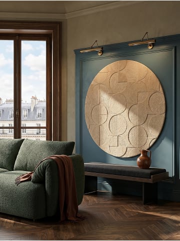 KADIMA DESIGN Teppich Wolle Handgetuftet DEBEN Geometrisch Wohnzimmer Modern in Braun