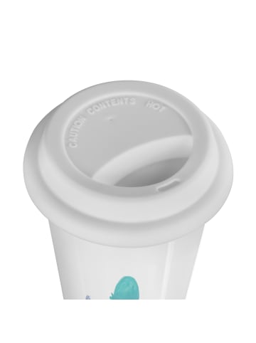 Mr. & Mrs. Panda Thermobecher Nachtfalter Schaumbad ohne Spruch in Weiß