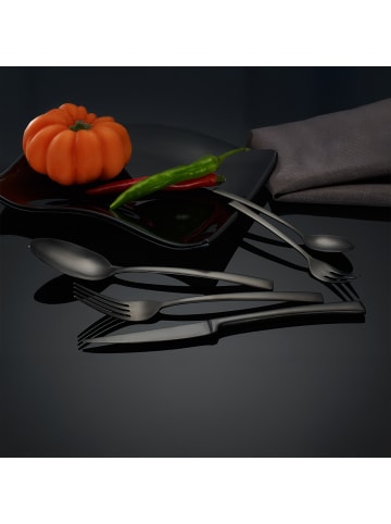 Echtwerk 30 tlg. Set Tafelbesteck "Avelino" in Schwarz
