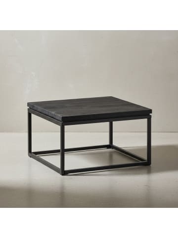 KADIMA DESIGN Couchtisch 60x60x35 cm Mango Massivholz / Metall Sofatisch