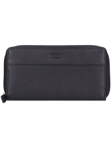 mano Don Tommas Geldbörse Leder 18 cm in schwarz