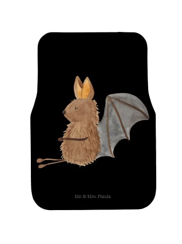 Mr. & Mrs. Panda Automatte Fledermaus Sitzen ohne Spruch in Schwarz