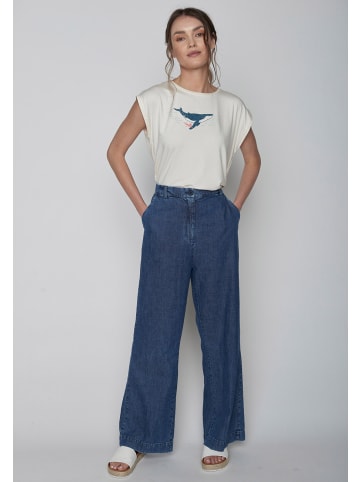 GreenBomb Timid Animal Whale Dive in Creme Weiß