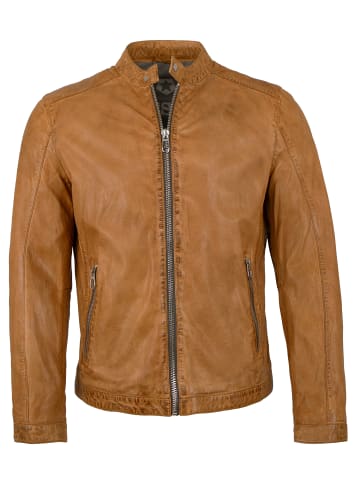 Milestone Lederjacke Lammnappa in Camel