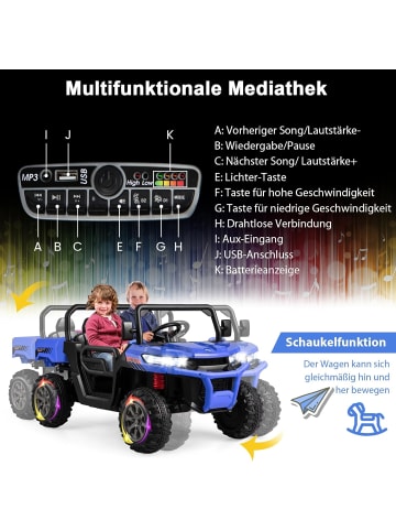 COSTWAY 2 Sitzer Elektroauto in Blau