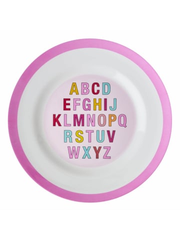 Rice Melamin Essteller Alphabet in Pink | Bunt