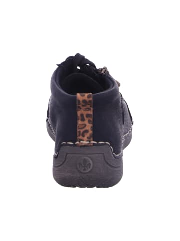 rieker Sneaker in schwarz/leo-nuss/wood
