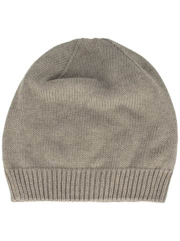 BREITER Sommer-Strickmütze in grau