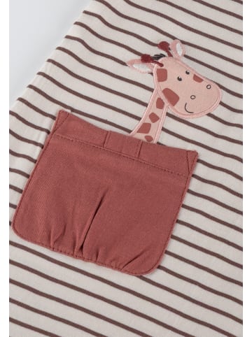 Sigikid Kleid Savanne in Creme-Braun geringelt