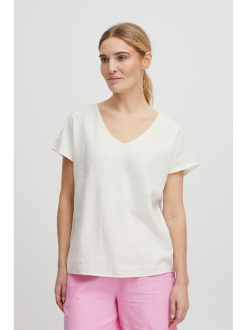 b.young Kurzarmbluse BYFALAKKA VNECK BLOUSE - 20812959 in weiß