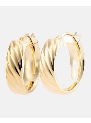 Vanlere Creolen aus 375 Gelbgold
