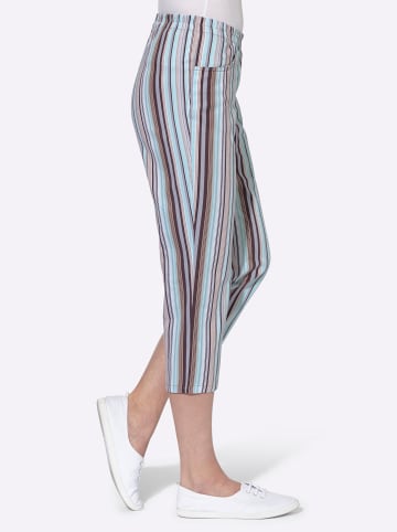 WITT WEIDEN Capri-Hose in aqua-gestreift