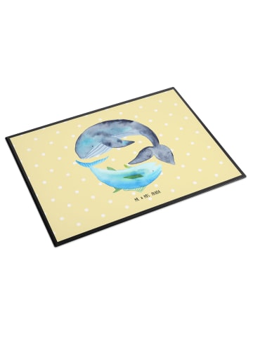 Mr. & Mrs. Panda schreibtischmatte Walfisch Thunfisch ohne Spruch in Gelb Pastell