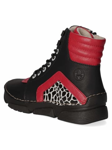 rieker Schnürstiefel in black