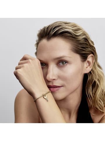 Pandora Damen-Kette mit Anhänger Schlüssel Goldfarben Geschenkset