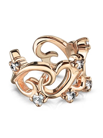 Bungsa Ohrklemme Ear Cuff in Rosegold