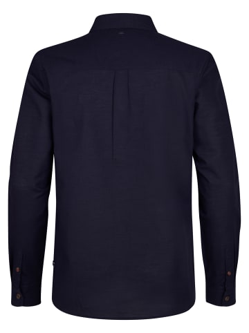 Petrol Industries Einfarbiges Hemd Two Rivers in Blau