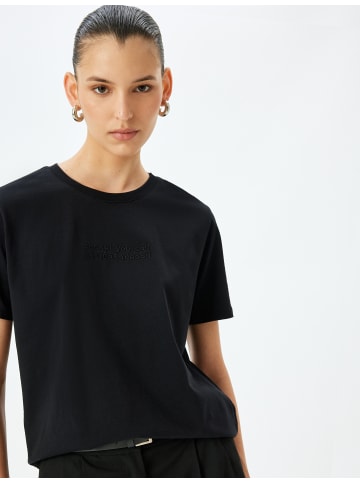KOTON TSHIRT SS in Schwarz
