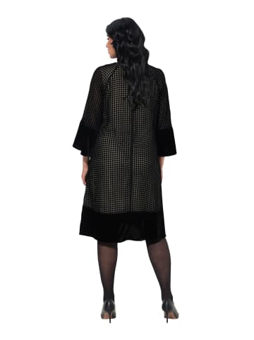 Ulla Popken Midikleid in schwarz
