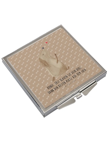 Mr. & Mrs. Panda Schminkspiegel Hund Liebe mit Spruch in Hundeglück