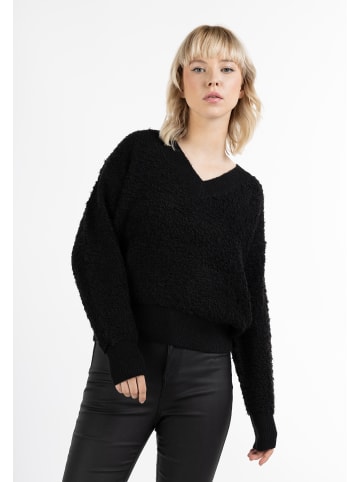 myMo ROCKS Damen Strickpullover in Schwarz