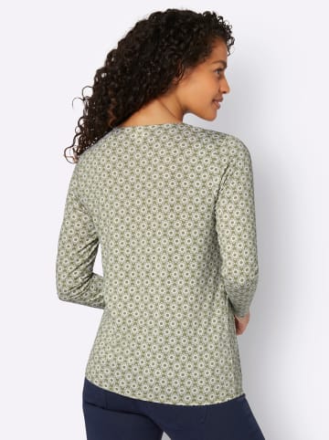 WITT WEIDEN Langarmshirt in schilf-ecru-bedruckt