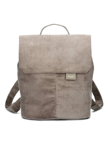 Zwei Mademoiselle.M City Rucksack 29 cm in cord mocca