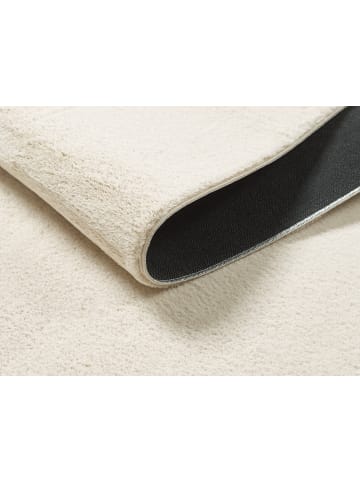 KADIMA DESIGN Kurzflorteppich Uni Antirutsch pflegeleicht Wohnzimmer Schlafzimmer in Beige