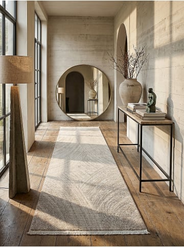 KADIMA DESIGN Teppichläufer Geometrisch pflegeleicht Wohnzimmer Schlafzimmer Flur in Beige
