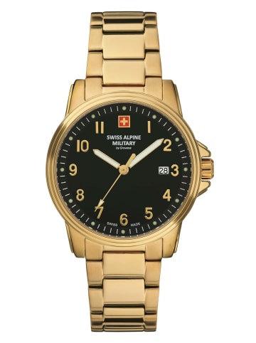 Swiss Alpine Military by Grovana Analoguhr für Herren in gold