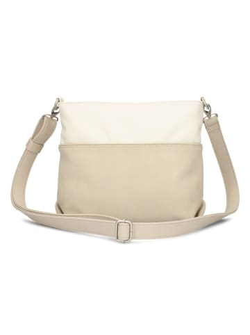 Zwei Jana Umhängetasche 27 cm in nubuk linen