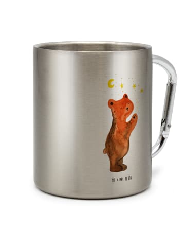 Mr. & Mrs. Panda Teetasse Verliebter Bär ohne Spruch in Silber