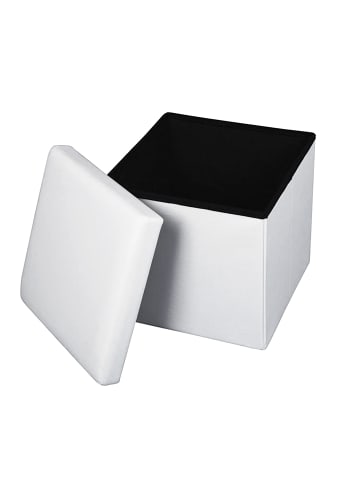 Echtwerk Sitzwürfel/Aufbewahrungsbox "StoreCube" in Weiß