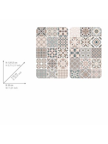 Wenko Herdabdeckplatten Universal Mod. Kachel 2er Set, Herdabdeckplatten Universal Kachel 2er Set in Mehrfarbig