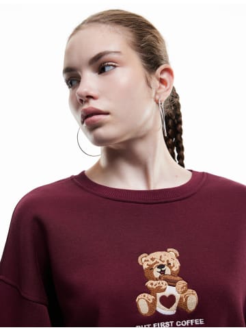KOTON SWEATSHIRTS in Bordo