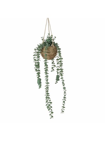 Boltze Künstliche hängende Pflanze Eukalyptus in Mehrfarben, 78 cm