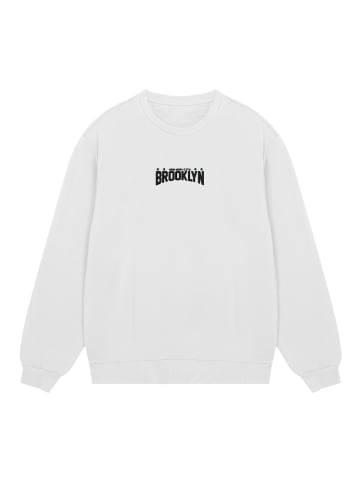F4NT4STIC Sweatshirt Brooklyn New York Bestickt in off-white
