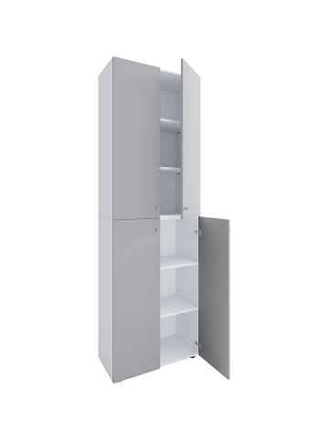 ebuy24 Büroschrank Lona2XLDT weiß Weiß 70 x 39 cm