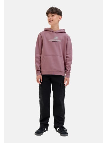 JACK & JONES Junior Hoodie 'Tier' in lila