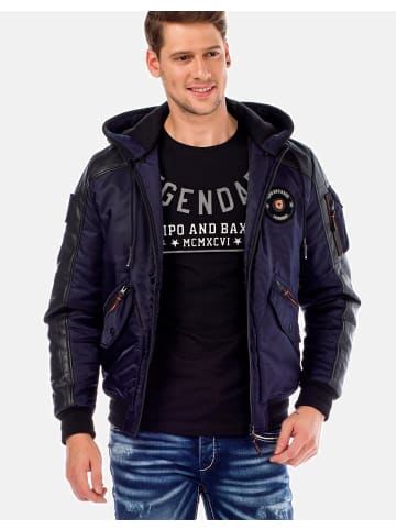 Cipo & Baxx Jacke in DUNKELBLAU