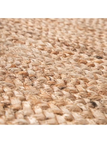 KADIMA DESIGN Jute Teppich Boho wendbar in Natur