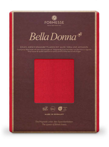 Formesse Spannbettlaken Bella Donna Jersey in Rot